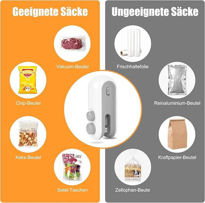 Portable Mini Sealing Machine 2 in 1 Magnetic Heat Sealing and Cutting Bag Sealer