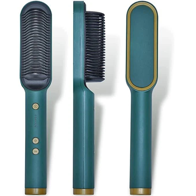 Hair Straightener Comb for Women Hair Straightener Brush  (Multicolor)