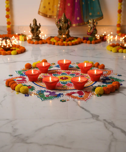 LED Light Water Sensor Diyas Plastic with, Ambient Lights, (Pack of 6/12/18)