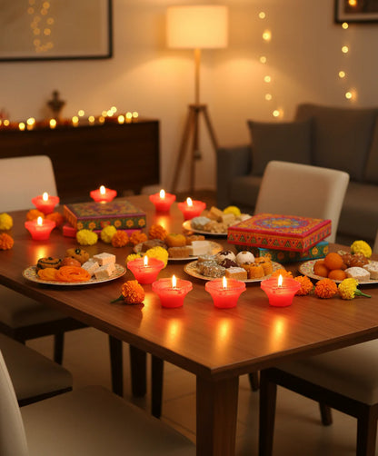 LED Light Water Sensor Diyas Plastic with, Ambient Lights, (Pack of 6/12/18)